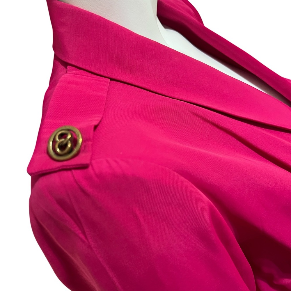 ✨S.L. Petites Hot Pink Belted Shirt Dress - Picture 9 of 9